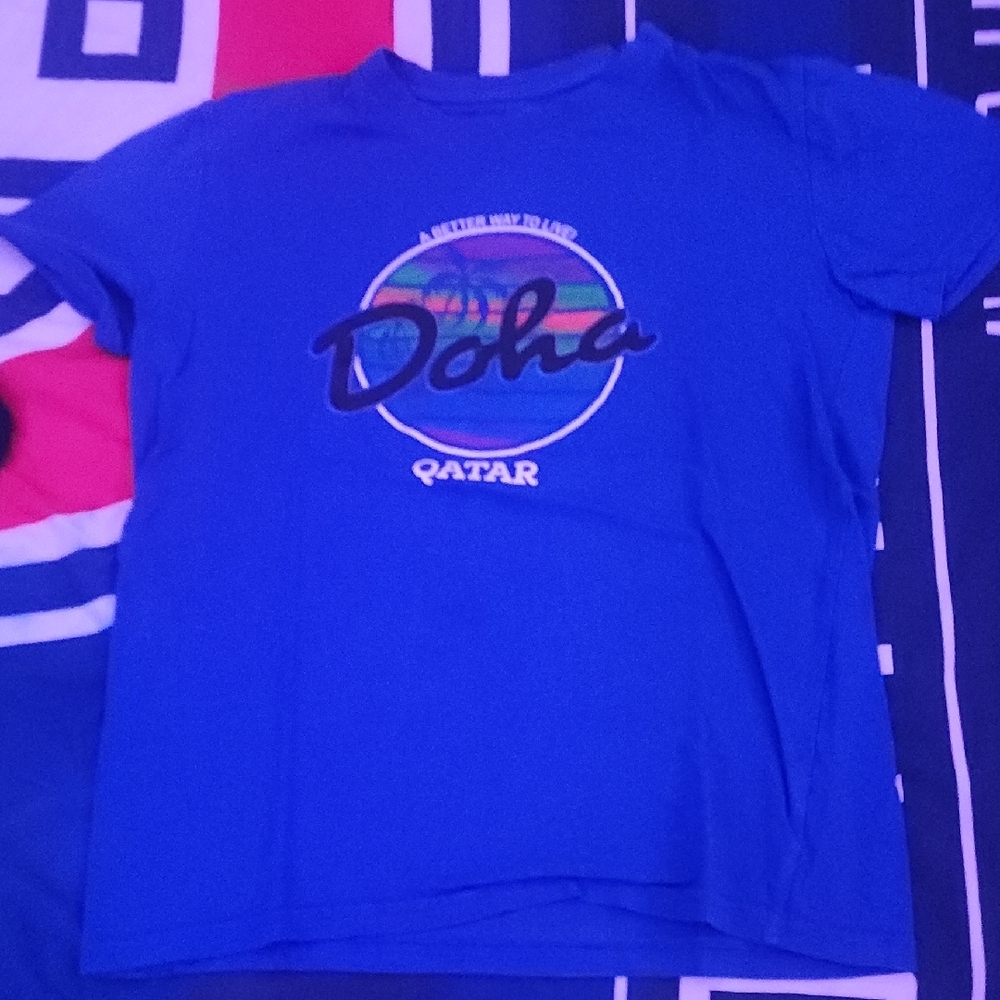 Doha Graphic Blue Kids T-Shirt